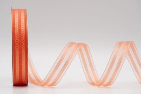 Дымчато-розовая двухрядная лента с дизайном "V"_K1753-219